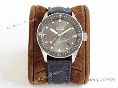 ZF Best 1:1 Copy Blancpain Fifty Fathoms Bathyscaphe 1315 Gray Dial Watch